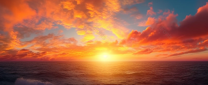 实拍海上黄昏下的日落背景,高清,摄影图,摄影图片,图片大全,摄影图免费下载